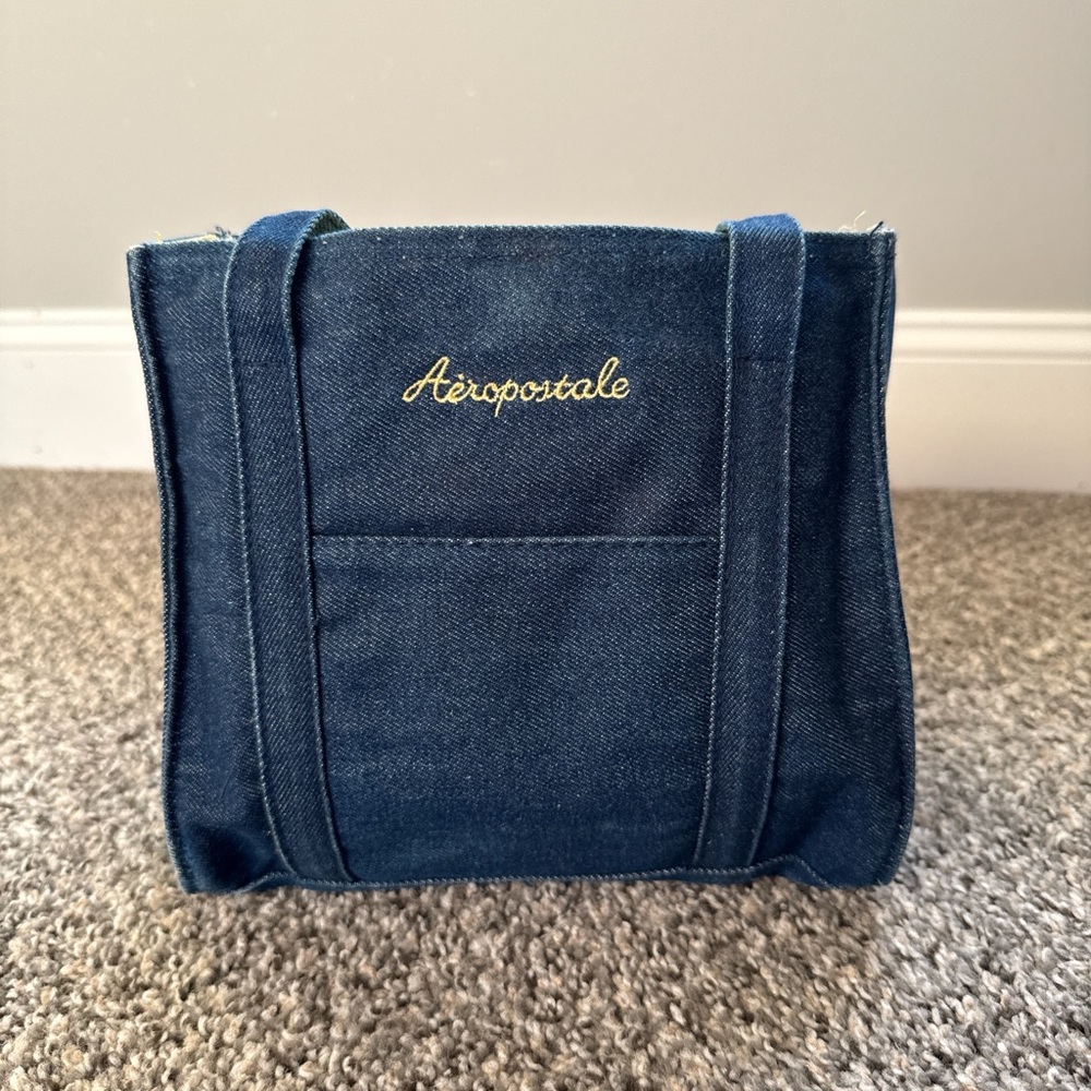 Aeropostale Blue Denim Tote